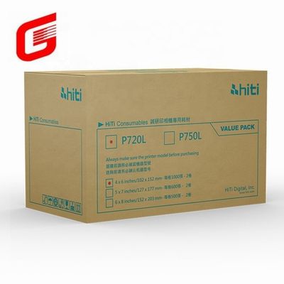 Hiti P750L Kit de impresión de papel fotográfico y cinta para 4x6 fotos Envío DHL UPS TNT FEDEX