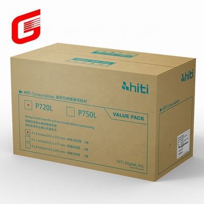 Hiti P750L Kit de impresión de papel fotográfico y cinta para 4x6 fotos Envío DHL UPS TNT FEDEX