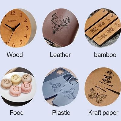1 Máquina de grabado con láser de interfaz USB de tamaño máximo de papel para impresora de mini logotipos de plástico de madera