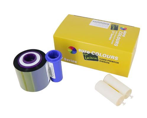 800077-740 Zebra Ribbon para la impresora de tarjetas de la serie ZXP 7 YMCKO 250 imágenes SDK incluido