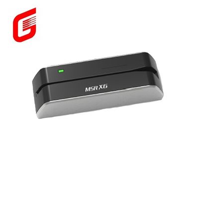 Instalación externa MSR-X6 de banda magnética con lector de tarjetas inteligentes de contacto Escritor 5.5 * 1.6 * 1.6 pulgadas