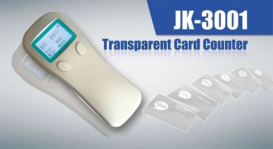 Diseño compacto JK-3001 Contador automático de tarjetas transparentes de mano con material ABS