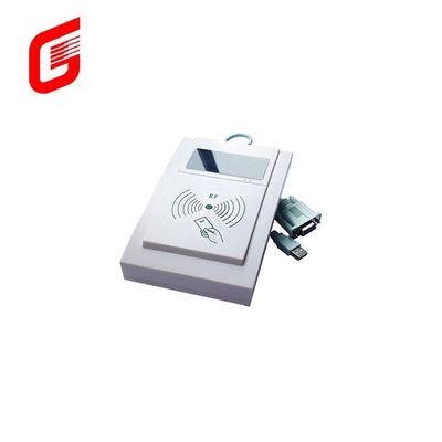 Antenna incorporada Fabricación Prepagada RF sin contacto Lector de tarjetas inteligentes multifunción Blanco