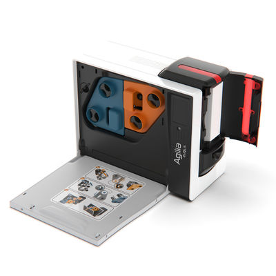 Impresora de tarjetas de visita IC de doble cara con pantalla táctil LCD a color de 3,5 pulgadas