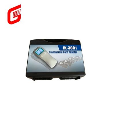 Contador de tarjetas transparentes automático portátil JK-3001 para un grosor de tarjeta de hasta 0,4 mm