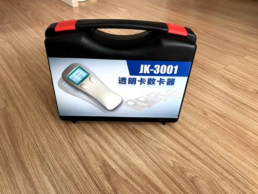 Contador de tarjetas transparentes automático portátil JK-3001 para un grosor de tarjeta de hasta 0,4 mm
