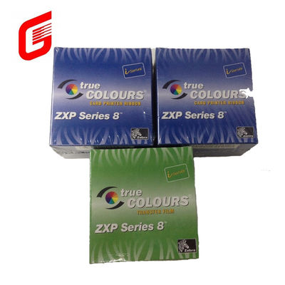 Película de transferencia de cinta de color YMCK para Zebra ZXP Serie 8 ZXP 9 Impresora de tarjetas 1250 Imágenes