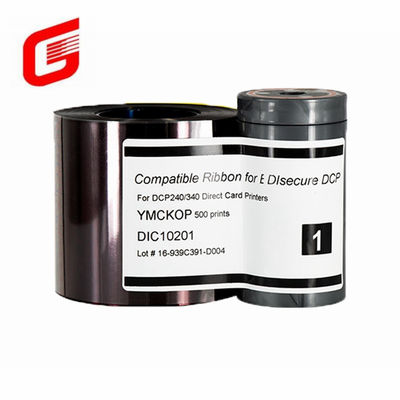 Cinturón de color DIC10201 de YMCKOP de larga duración para impresora de tarjetas DCP 240/340