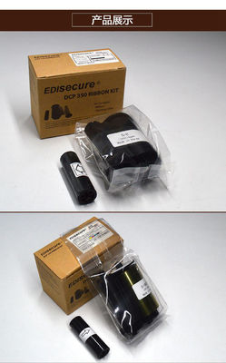 Original DIC10580 YMCKO Kit de cinta de color 250 imágenes por rollo para la impresora de tarjetas de identificación DCP 350