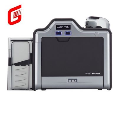 Fargo HDP5000 Impresora de tarjetas de identificación con doble lado de alta definición térmica de PVC inteligente para negocios