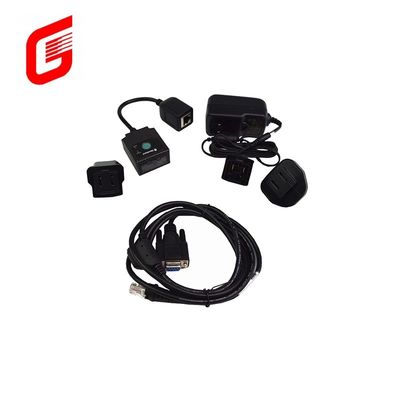 Interfaz RS232/USB Escritorio negro Escáner de código de barras QR 1D 2D fijo para escaneo preciso