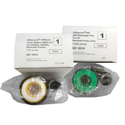 XID8300 cinta UV de color DIC10313 YMCK-UV para la impresora de tarjetas XID 8600 Material de nylon