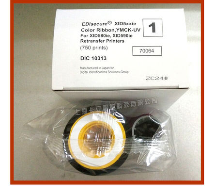 XID8300 cinta UV de color DIC10313 YMCK-UV para la impresora de tarjetas XID 8600 Material de nylon