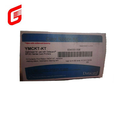 300 Impresiones Tarjeta de datos CD800 cinta YMCKF-KT cinta fluorescente Compatible con 534000-006