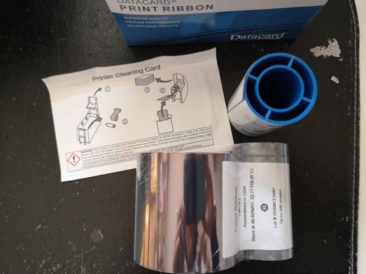 300 Impresiones Tarjeta de datos CD800 cinta YMCKF-KT cinta fluorescente Compatible con 534000-006