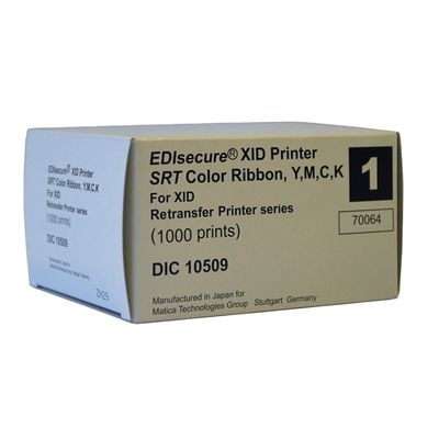 Impresoras de tarjetas de visita de PVC Matica XID8100 IC ID DIC10509 y DIC10539 Cintas de color YMCK
