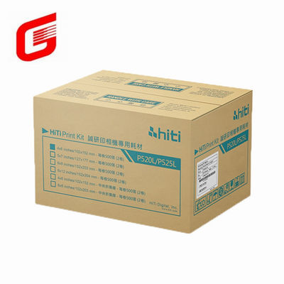 Top- Hiti P525L Kit de impresión de papel fotográfico y cinta para 5x7" 127x177 mm Fotos 290 Impresiones