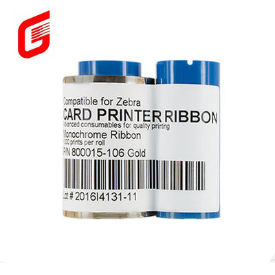 Compatible Tipo de cinta Zebra 800015-106 Oro para P330i 430i Impresora de tarjetas 1000 imágenes