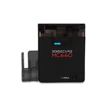 Impresora de tarjetas RFID inteligente para negocios con alta resolución Matica EDIsecure MC660 Retransfer NFC
