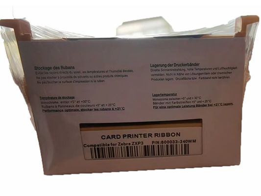 Zebra ZXP Serie 3 Compatible YMCKO cinta 800033-340WM para el P100i P100m P110i P120i