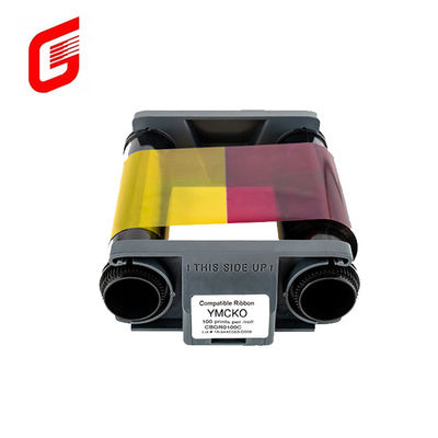 Evolis CBGR0100C Badgy100 / 200 YMCKO Cinta de color 100 Impresiones / Rollo Compatible