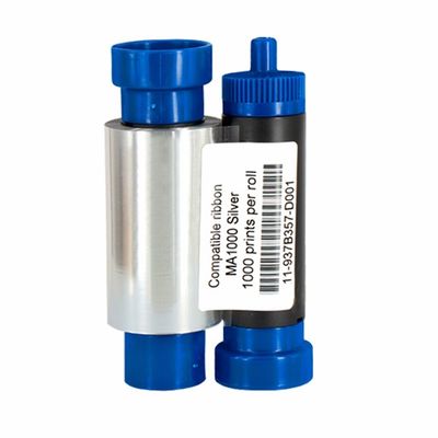 Impresoras de tarjetas Pronto Compatible MA1000K-Silver Ribbon para la impresora Enduro de Magicard