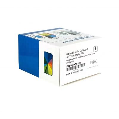 Tarjeta de datos 568971 001 YMCK Cinta de color y 568971 103 Película de retransferencia para SR200 SR300 RP90 RP90