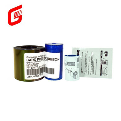 Banda de color original CD800 YMCKT para la impresora de tarjetas de datos de stock 535000-003 Ancho 9 mm