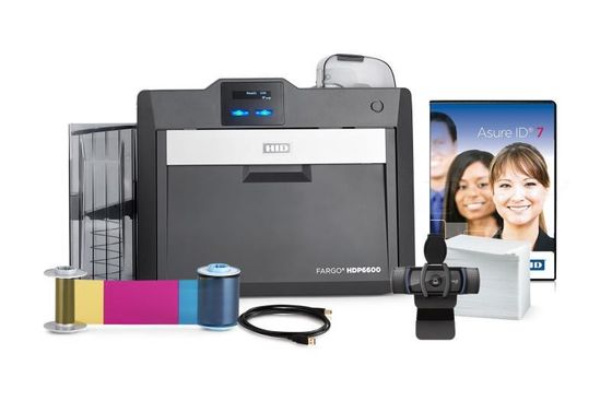 Obtenga los mejores resultados con HID Fargo HDP6600 Impresora de tarjetas de identificación de doble cara y cinta 084911