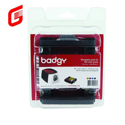 9 mm de ancho CBGR0100C cinta de color Compatible con las impresoras de tarjetas Badgy100 y Badgy200