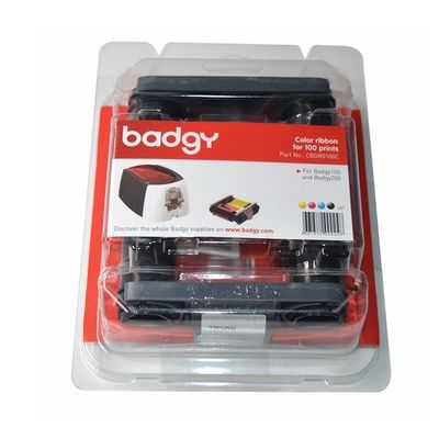 9 mm de ancho CBGR0100C cinta de color Compatible con las impresoras de tarjetas Badgy100 y Badgy200