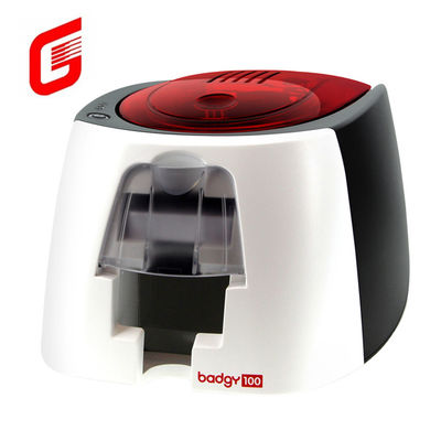 Evolis Badgy100 Impresora de tarjetas de identificación de negocios de plástico inteligente de un solo lado Conexión USB