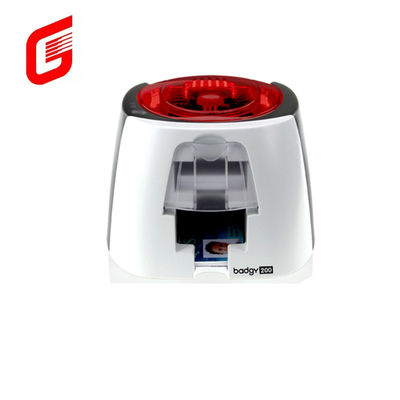 Smart Choice Evolis Badgy 200 Impresora de tarjetas de identificación de PVC de un solo lado con capacidad de 25-40 tarjetas