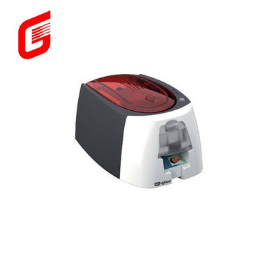 Smart Choice Evolis Badgy 200 Impresora de tarjetas de identificación de PVC de un solo lado con capacidad de 25-40 tarjetas