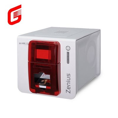 Impresora de tarjetas de identificación de PVC de un solo lado de alta velocidad a color YMCKO Evolis Zenius para tarjetas CR80
