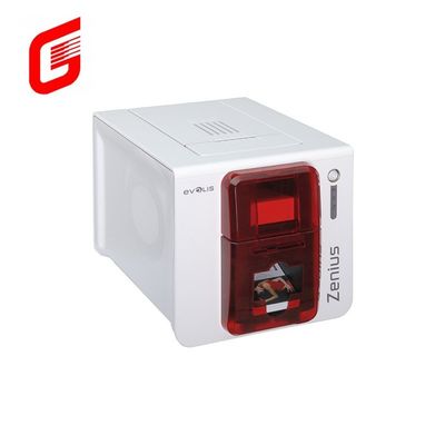 Impresora de tarjetas de identificación de PVC de un solo lado de alta velocidad a color YMCKO Evolis Zenius para tarjetas CR80