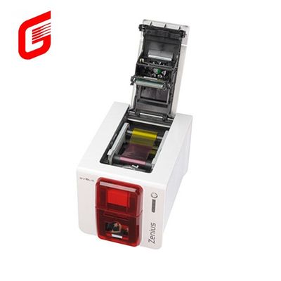 Impresora de tarjetas de identificación de PVC de un solo lado de alta velocidad a color YMCKO Evolis Zenius para tarjetas CR80