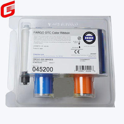Fargo 45200 YMCKO Cintas de color para impresoras de tarjetas DTC4500 DTC4500e 500 imágenes por rollo