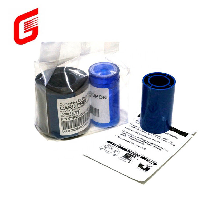 Impresora de tarjetas de datos compatible YMCKT cinta de color 535000-003 para impresión profesional