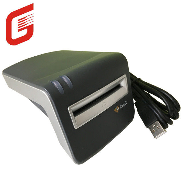 Lector de tarjetas de IC de contacto D C T6-U-I fácil de usar con un peso de 350 g y un cable USB de 1,5 M