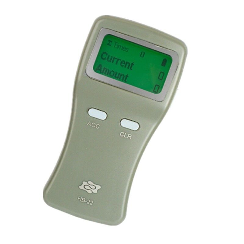 HB-22 Contador de tarjetas inteligentes de plástico portátil con LCD gráfico y espesor de tarjeta de 0,25 mm