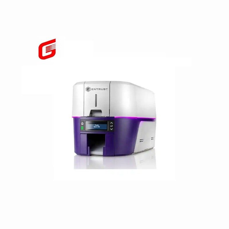 Obtener sus tarjetas de identificación de negocios impresos con Entrust Sigma DS3 de doble o un solo lado