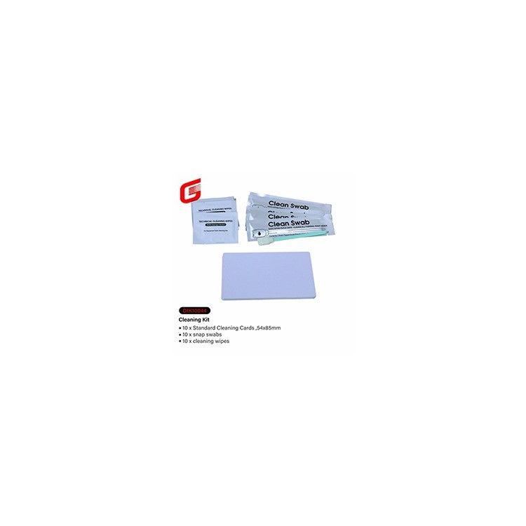 Impresoras de tarjetas de transferencia de XID Kit de limpieza 10 x toallitas sin adhesivo Tarjetas de limpieza