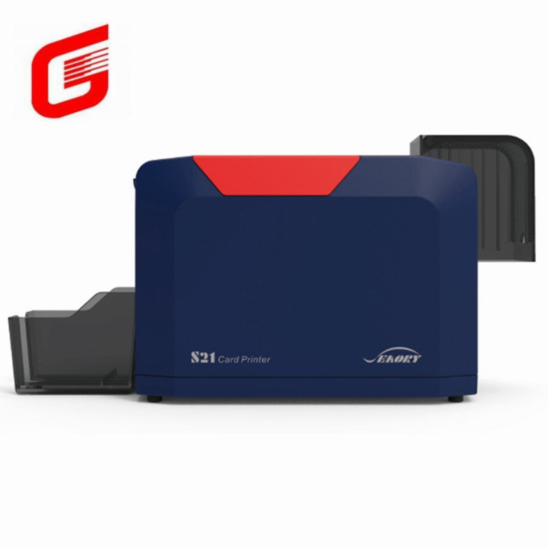 Impresora de tarjetas de identificación de negocios inteligente SEAORY S21 Impresión de tarjetas de plástico de capacidad 50/100 tarjetas