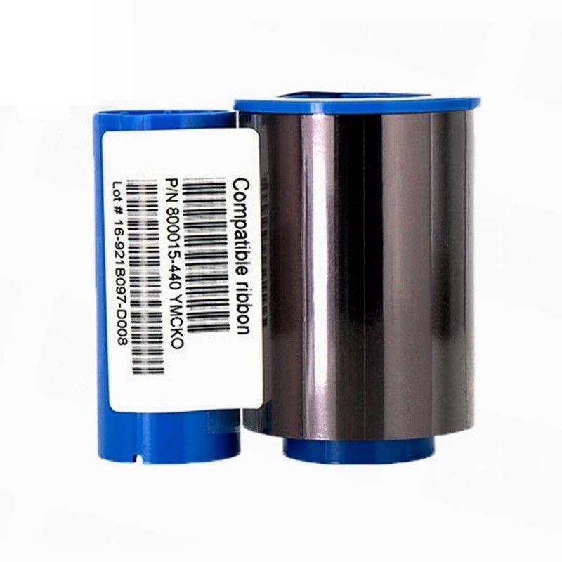 Zebra P330i P430i Impresora cinta 800015-440 YMCKO Color para 200 impresiones de tarjetas de visita