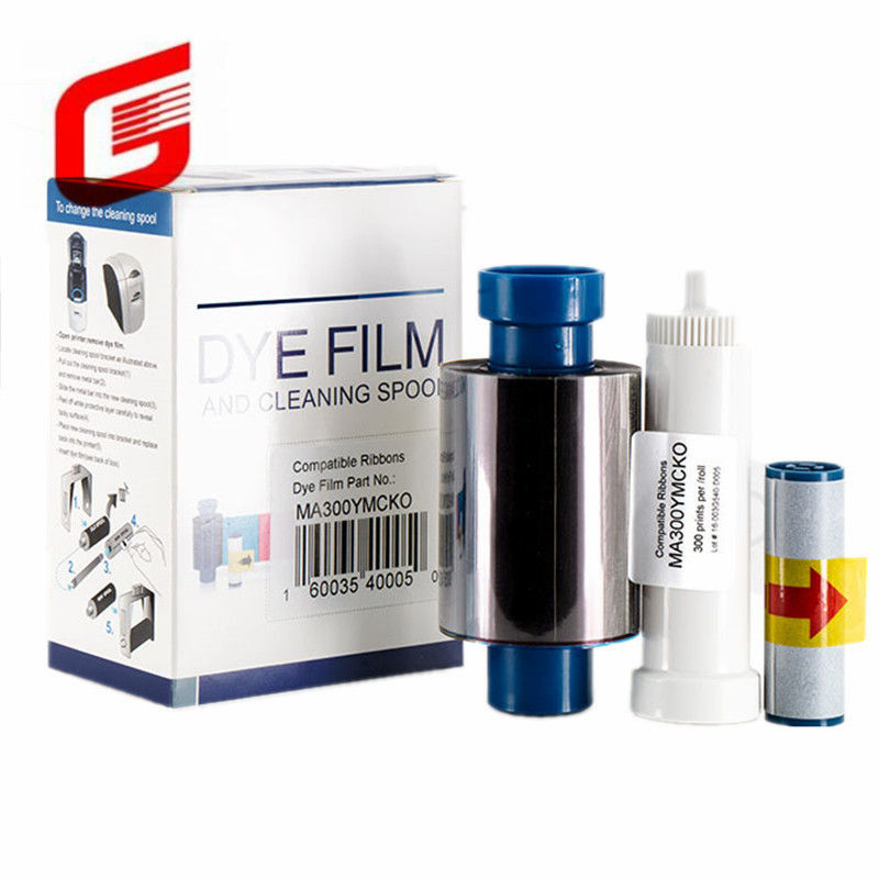 Cinturón compatible con impresora a color para MAGICARD DYE FILM Y SPOOL de limpieza MA300 YMCKO