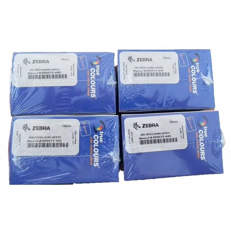 200 Capacidad de imagen cinta de color YMCKO para Zebra P330i P430i impresora de tarjetas de PVC excelente